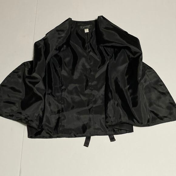 Silk Blend Kimono Vest Vintage Size Large Made in Korea Print Block Patchwork - Picture 9 of 11